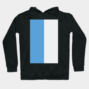 Manchester City Sky Blue and White Half design Hoodie